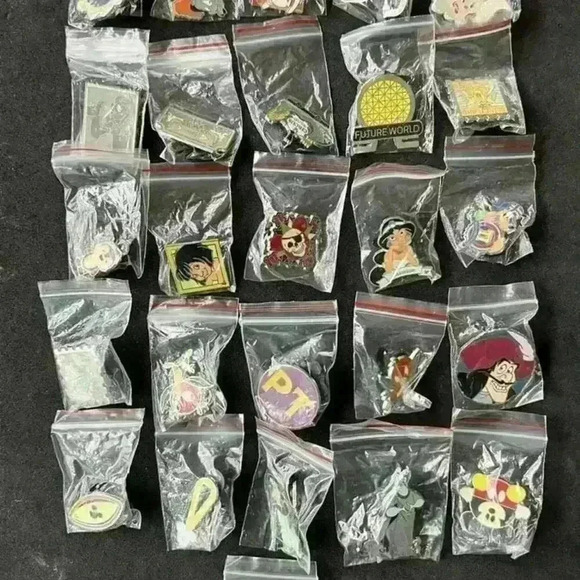 Disney Other - Disney Pins Lot of 50 No Duplicates All with Rubber Mickey Backings Tradeable